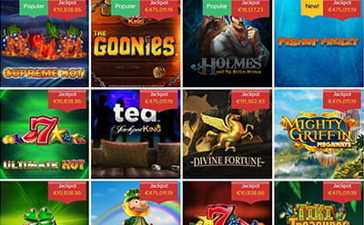 Ahti Games Jackpot Selection