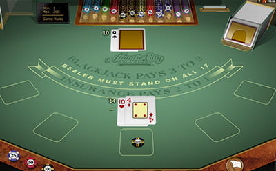 Atlantic City Blackjack Gameplay at 21 Casino