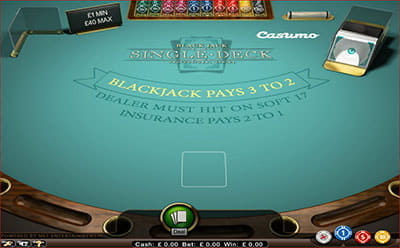The Blackjack Selection at Casumo