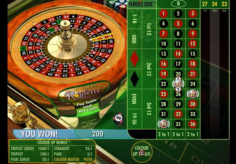 Demo Version of Double Bonus Spin Roulette