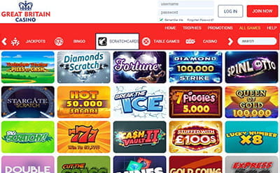 Great Britain Casino Table Games Selection