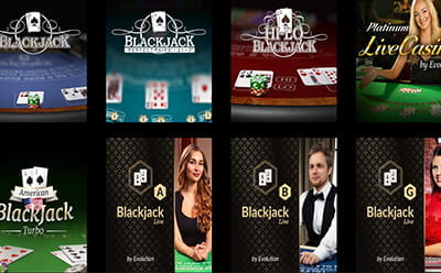 Mega Casino Blackjack Selection