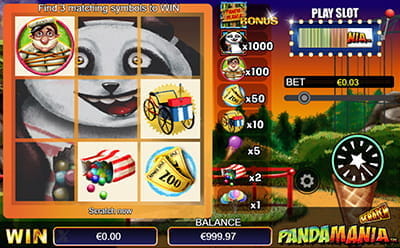 21 Casino Scratch Card Gameplay