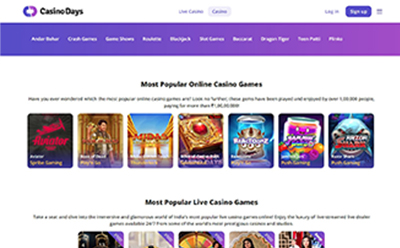 Slot Selection at Casino Days