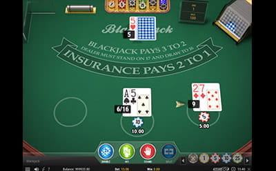 Sloty's Multihand Blackjack Game