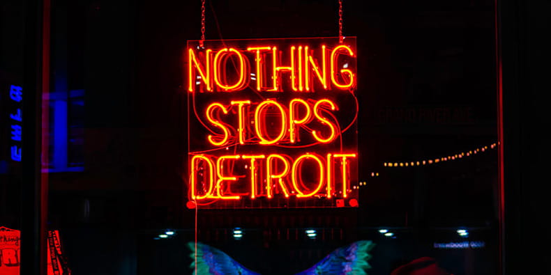 Nothing Stops Detroit Sign